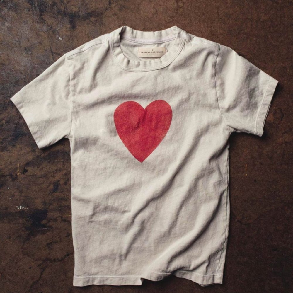 Imogene & Willie Heart Love Tee, Small